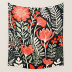 Doodle Diary Flowers Wall Tapestry Gallery Image 4