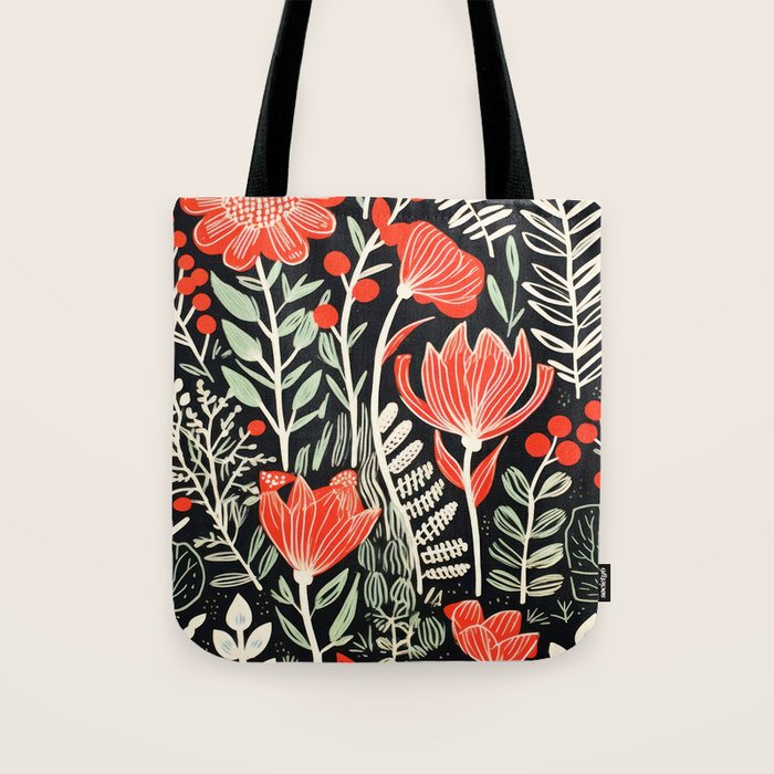 Doodle Diary Flowers Tote Bag Gallery Image 1