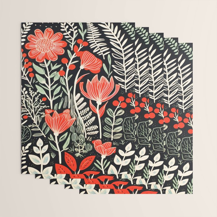 Doodle Diary Flowers Wrapping Paper Gallery Image 3