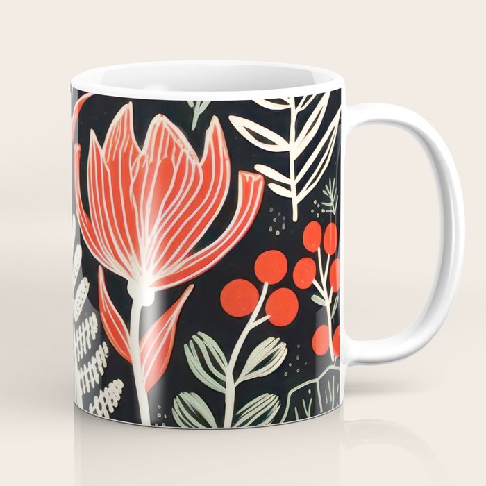 Doodle Diary Flowers Coffee Mug Gallery Image 1