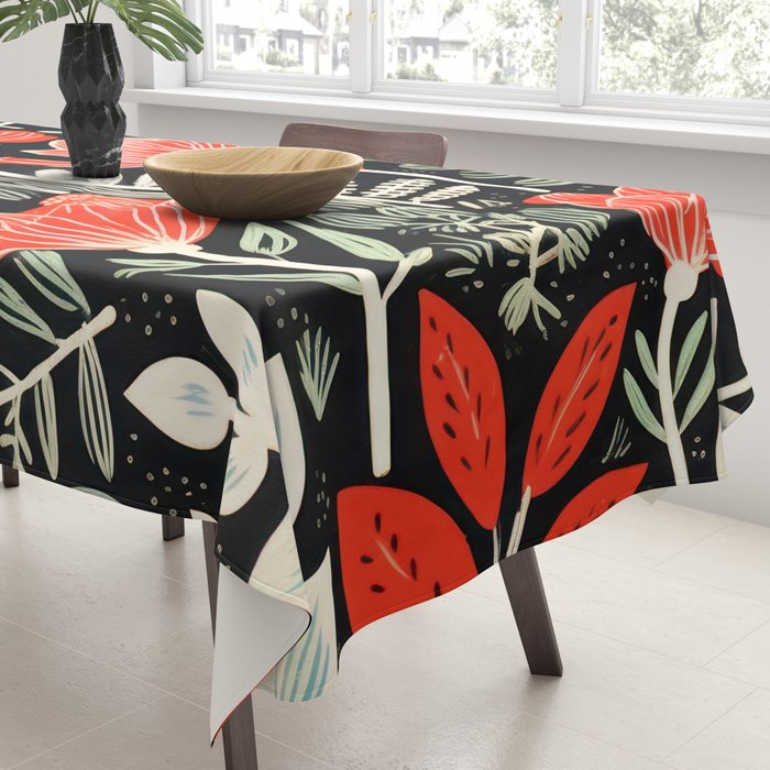 Doodle Diary Flowers Tablecloth Gallery Image 3