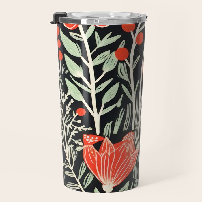Doodle Diary Flowers Travel Mug Gallery Image 3