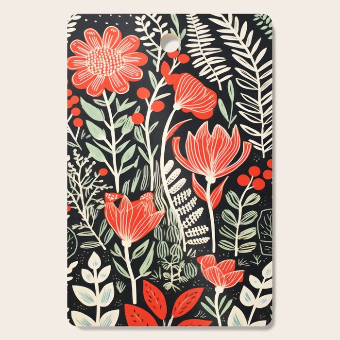 Doodle Diary Flowers Cutting Board Gallery Image 1