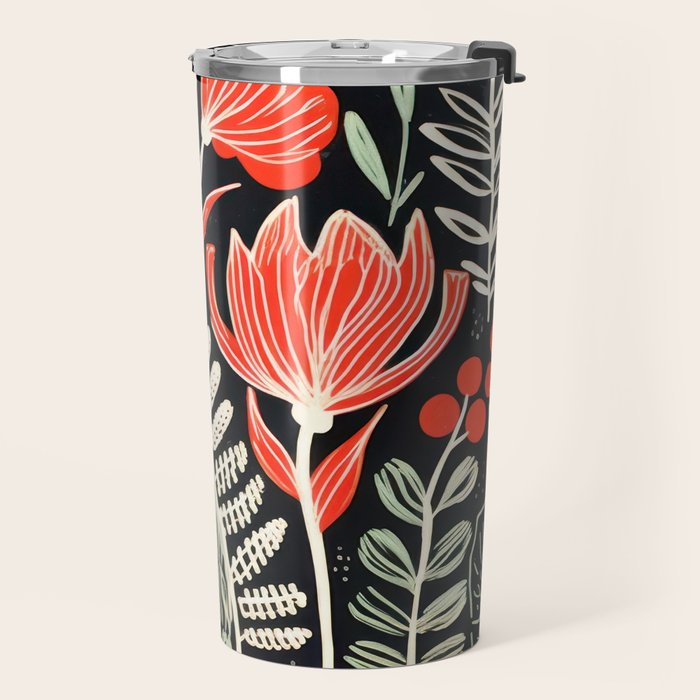 Doodle Diary Flowers Travel Mug Gallery Image 2
