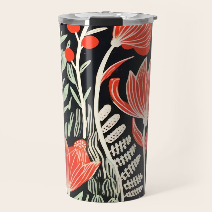Doodle Diary Flowers Travel Mug Gallery Image 1