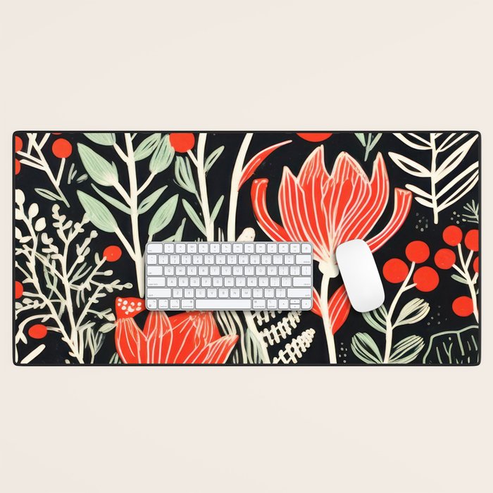 Doodle Diary Flowers Desk Mat Gallery Image 1