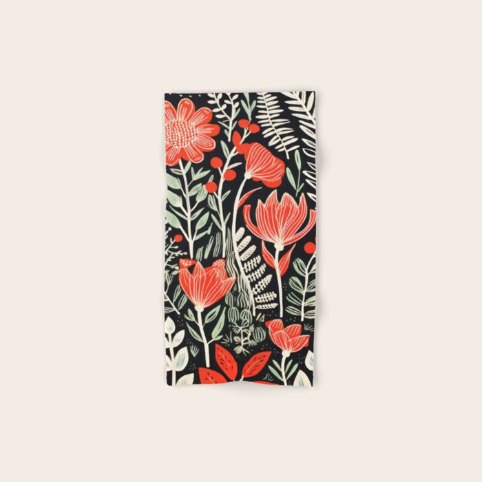 Doodle Diary Flowers Bath Towel Gallery Image 1