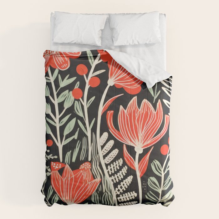 Doodle Diary Flowers Comforter Gallery Image 1