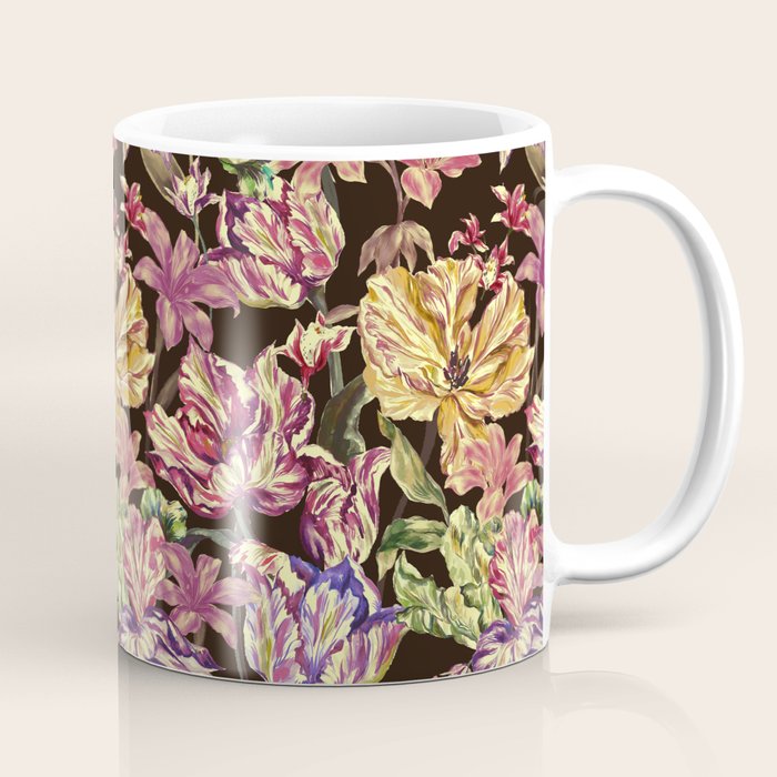 Watercolor Bloom in the Dark Coffee Mug Gallery Image 1