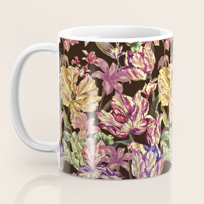 Watercolor Bloom in the Dark Coffee Mug Gallery Image 3