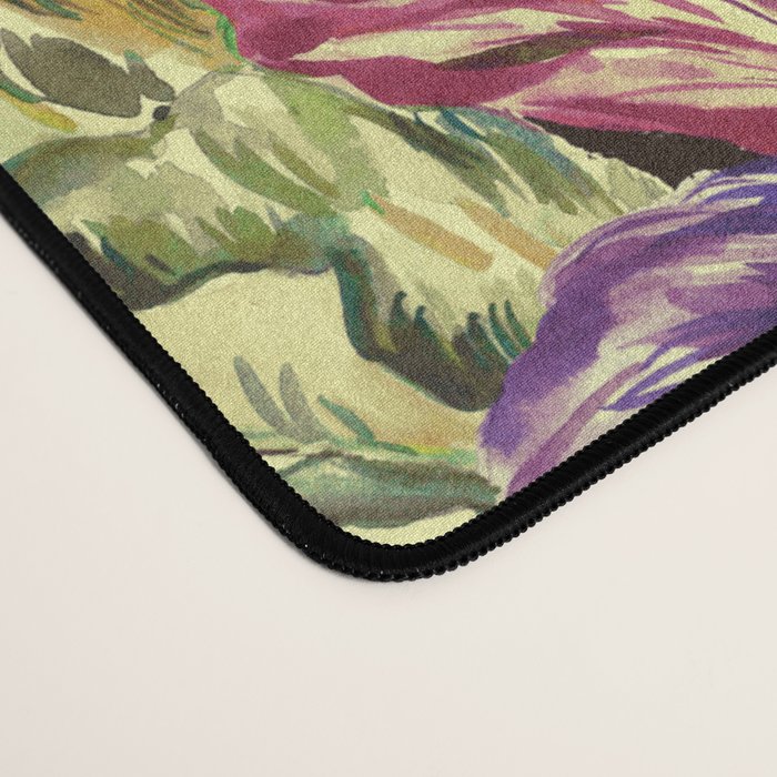 Watercolor Bloom in the Dark Desk Mat Gallery Image 4