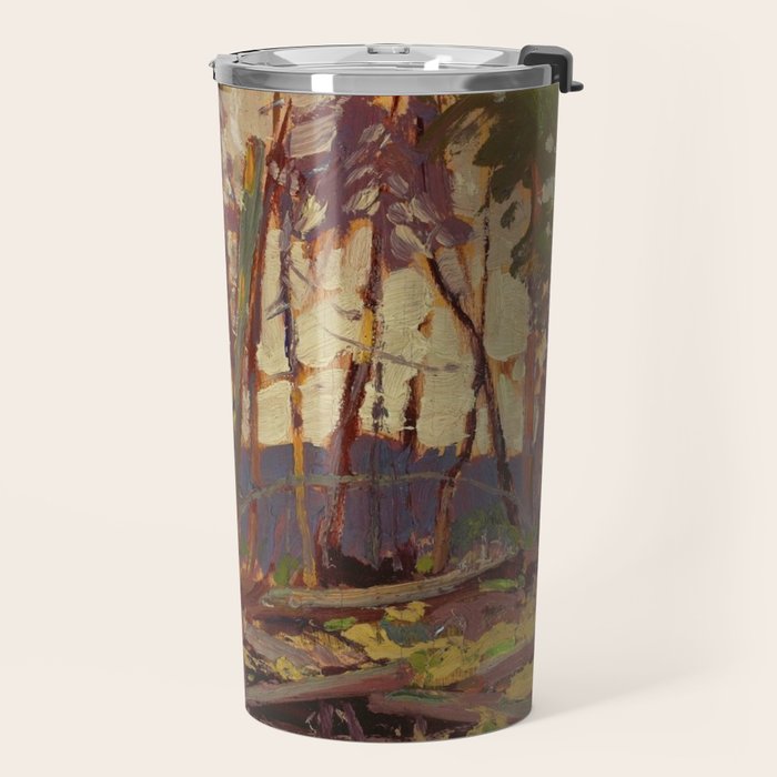 Tom Thomson Burnt Country, Evening 1914 Canadian Landscape Artist Travel Mug Gallery Image 2