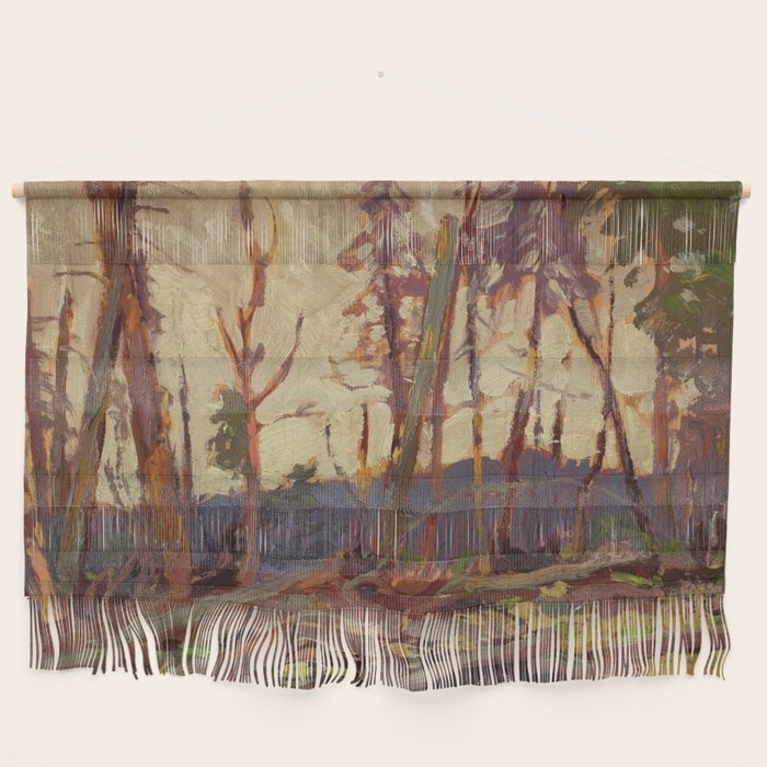 Tom Thomson Burnt Country, Evening 1914 Canadian Landscape Artist Wall Hanging Gallery Image 1