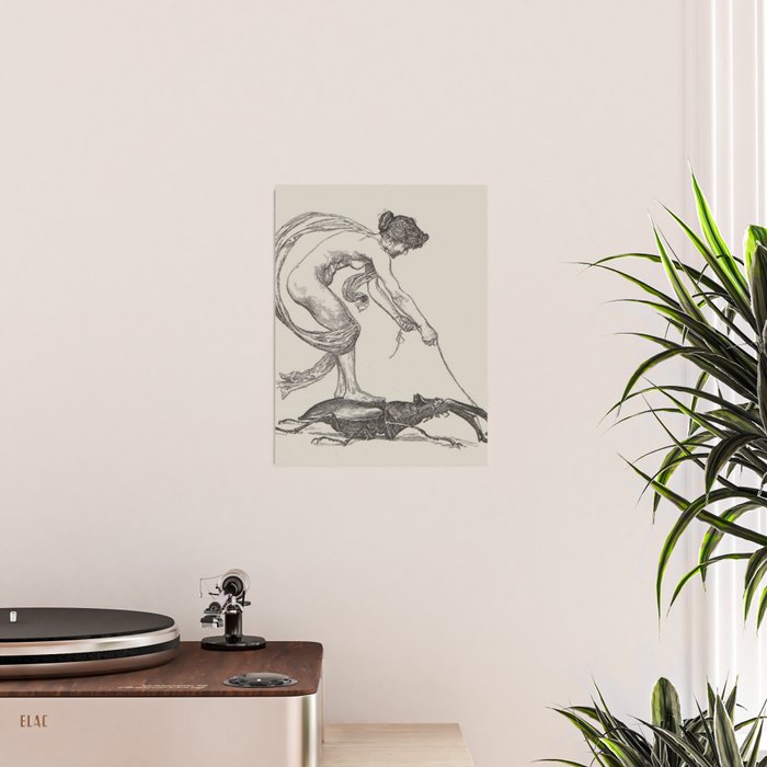 Nude Classical Woman Riding a Beetle 1895-1896 Poster Gallery Image 2