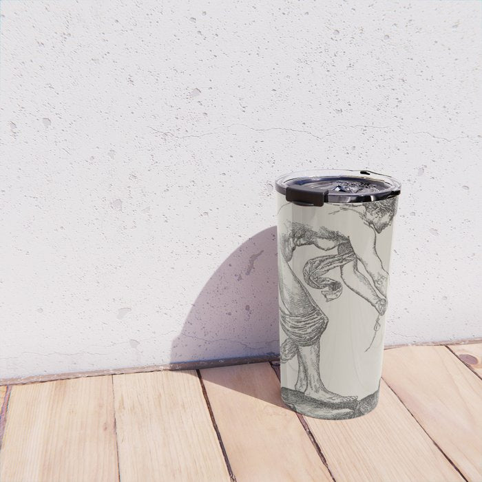 Nude Classical Woman Riding a Beetle 1895-1896 Travel Mug Gallery Image 4