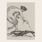 Nude Classical Woman Riding a Beetle 1895-1896 Poster Gallery Image 4