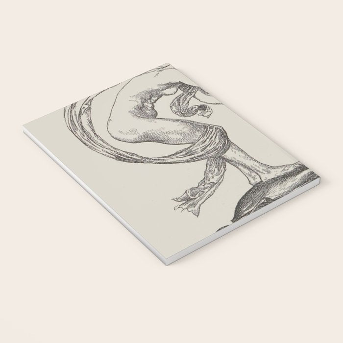Nude Classical Woman Riding a Beetle 1895-1896 Notebook Gallery Image 3