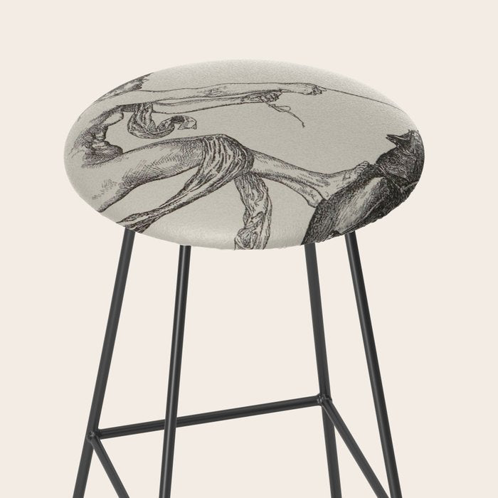 Nude Classical Woman Riding a Beetle 1895-1896 Stool Gallery Image 2