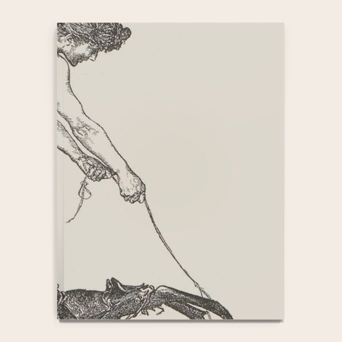 Nude Classical Woman Riding a Beetle 1895-1896 Notebook Gallery Image 4