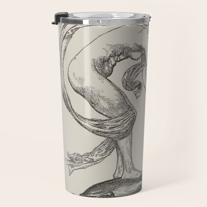 Nude Classical Woman Riding a Beetle 1895-1896 Travel Mug Gallery Image 3