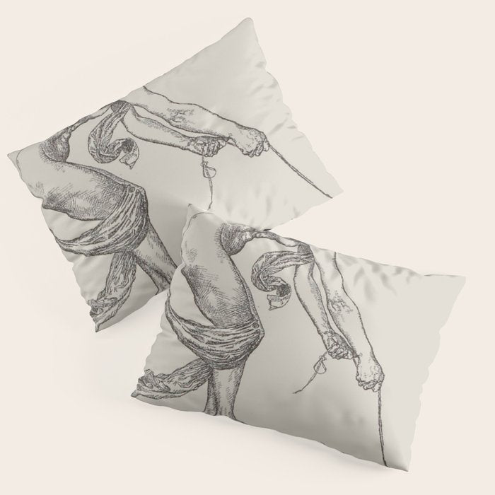 Nude Classical Woman Riding a Beetle 1895-1896 Pillow Sham Gallery Image 3
