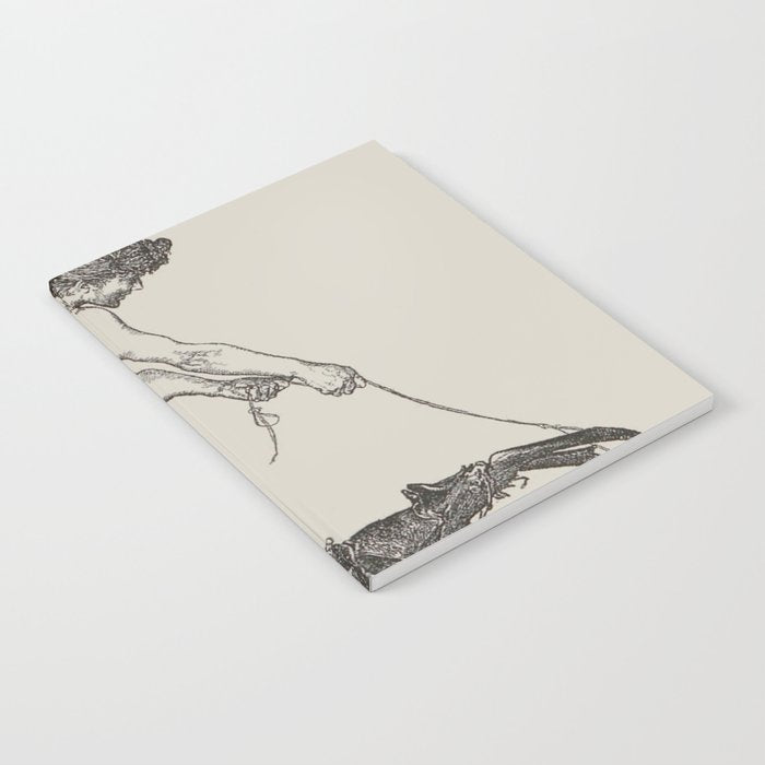 Nude Classical Woman Riding a Beetle 1895-1896 Notebook Gallery Image 1