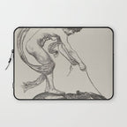 Nude Classical Woman Riding a Beetle 1895-1896 Laptop Sleeve Gallery Image 1