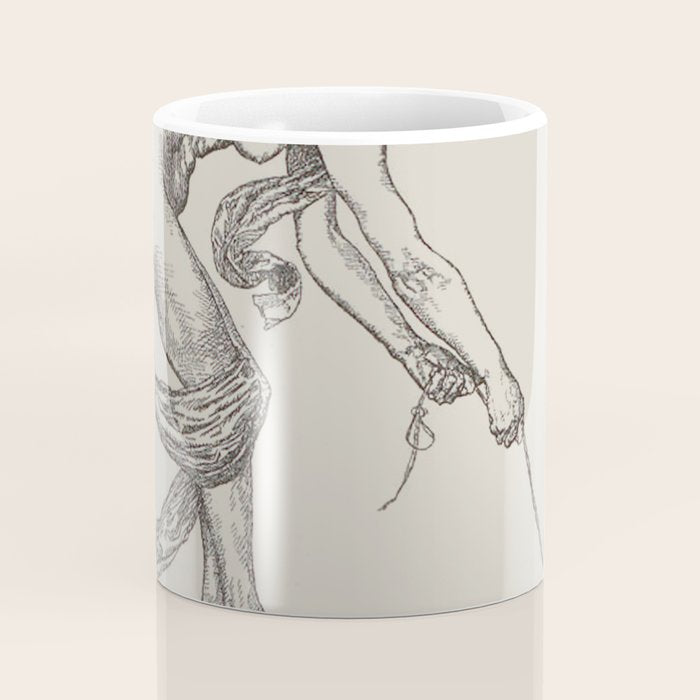 Nude Classical Woman Riding a Beetle 1895-1896 Coffee Mug Gallery Image 4