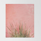 Green on Pink | Mexico travel photography print | Botanical San Miguel de Allende Throw Blanket Gallery Image 2