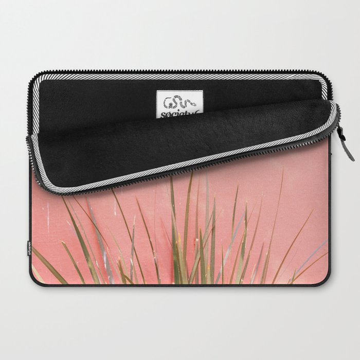 Green on Pink | Mexico travel photography print | Botanical San Miguel de Allende Laptop Sleeve Gallery Image 2
