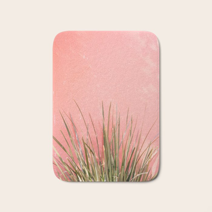 Green on Pink | Mexico travel photography print | Botanical San Miguel de Allende Bath Mat Gallery Image 1