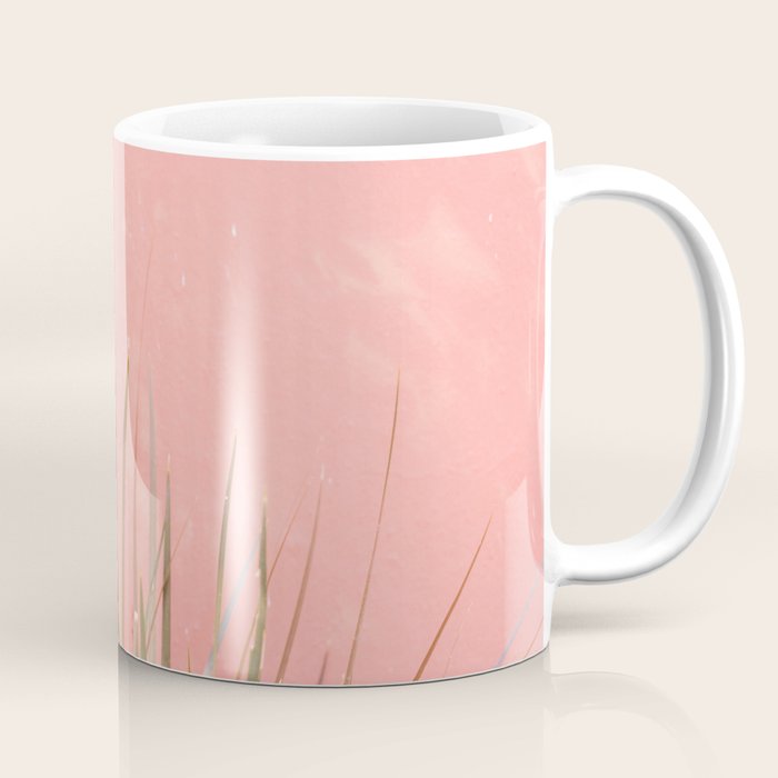 Green on Pink | Mexico travel photography print | Botanical San Miguel de Allende Coffee Mug Gallery Image 1