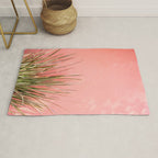 Green on Pink | Mexico travel photography print | Botanical San Miguel de Allende Rug Gallery Image 1
