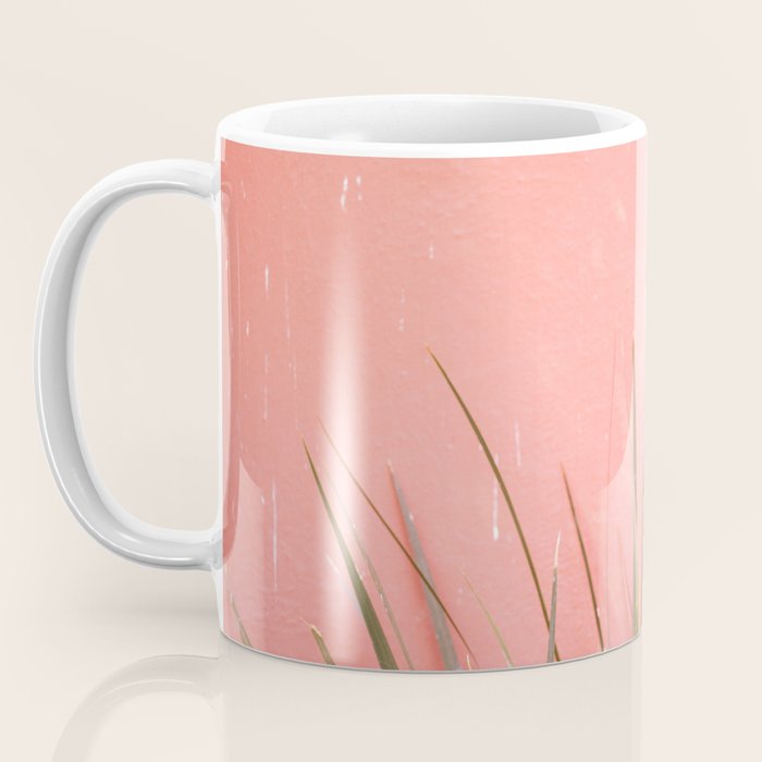 Green on Pink | Mexico travel photography print | Botanical San Miguel de Allende Coffee Mug Gallery Image 3