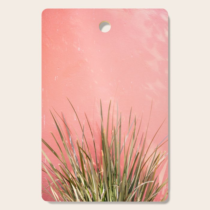 Green on Pink | Mexico travel photography print | Botanical San Miguel de Allende Cutting Board Gallery Image 1