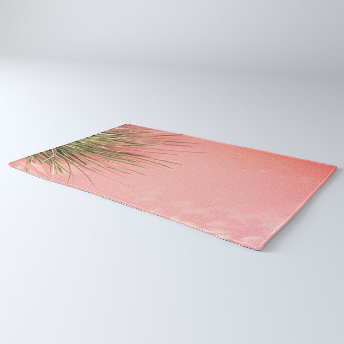 Green on Pink | Mexico travel photography print | Botanical San Miguel de Allende Rug Gallery Image 3