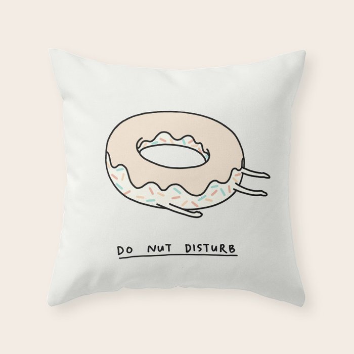 Donut Disturb Throw Pillow Gallery Image 6