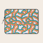 Retro psychedelic rainbow pattern Laptop Sleeve Gallery Image 1