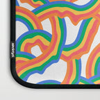 Retro psychedelic rainbow pattern Laptop Sleeve Gallery Image 3