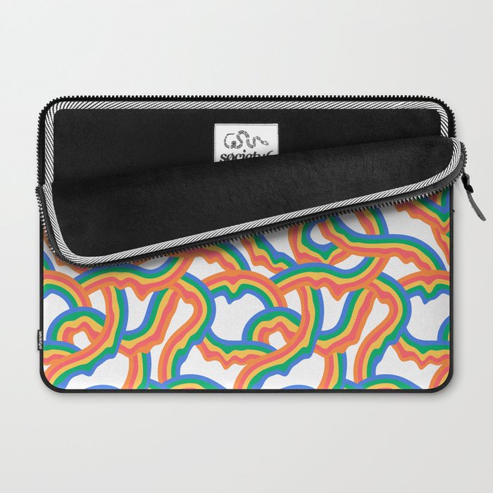 Retro psychedelic rainbow pattern Laptop Sleeve Gallery Image 2