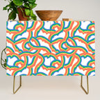 Retro psychedelic rainbow pattern Credenza Gallery Image 1