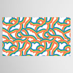 Retro psychedelic rainbow pattern Tablecloth Gallery Image 2