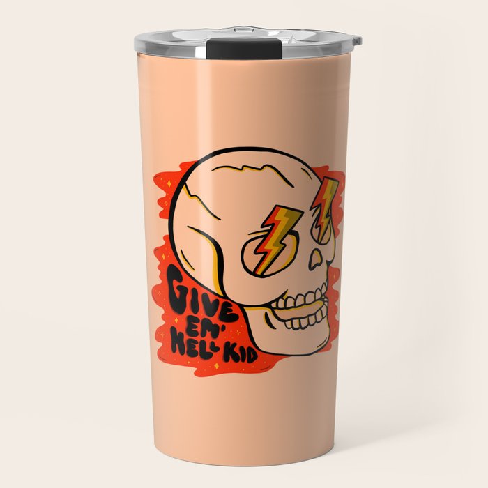 Give 'Em Hell Travel Mug Gallery Image 1