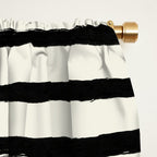 Olive Green x Stripes Window Curtain Gallery Image 2