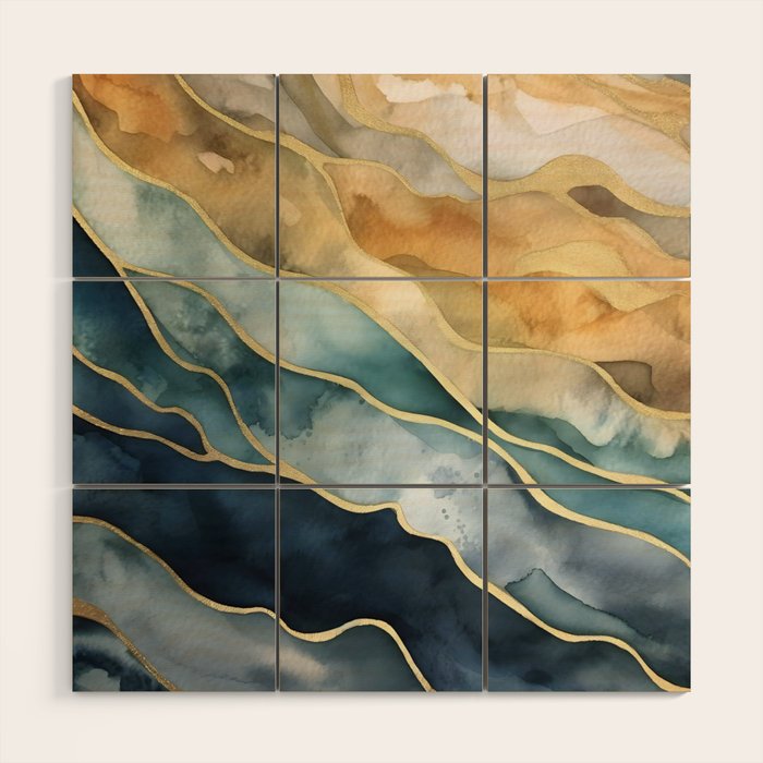 Earthy Tides Wood Wall Art Gallery Image 1
