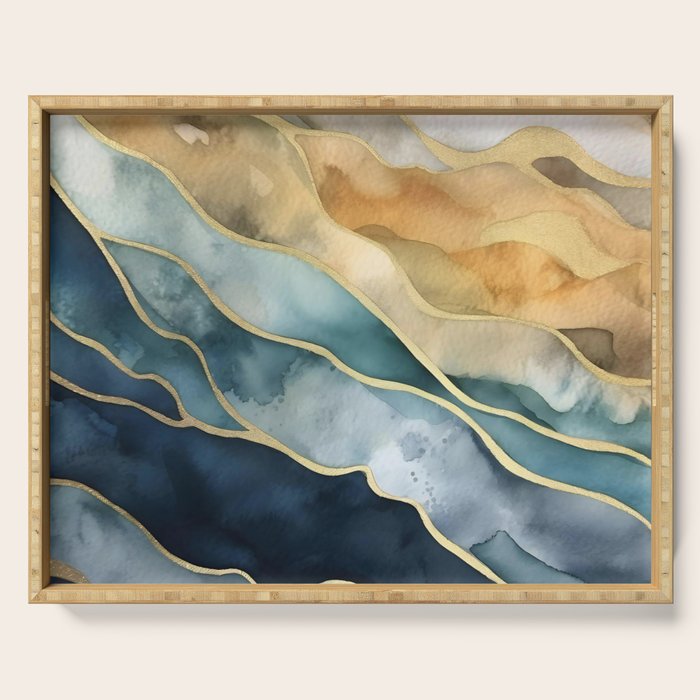 Earthy Tides Serving Tray Gallery Image 1