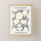 Flower Market, Washington DC Mini Art Print Gallery Image 1