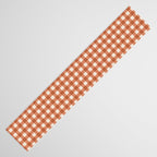 Gingham Plaid Pattern - Brick Red Table Runner Gallery Image 3