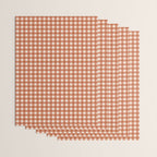 Gingham Plaid Pattern - Brick Red Wrapping Paper Gallery Image 3