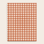 Gingham Plaid Pattern - Brick Red Notebook Gallery Image 4